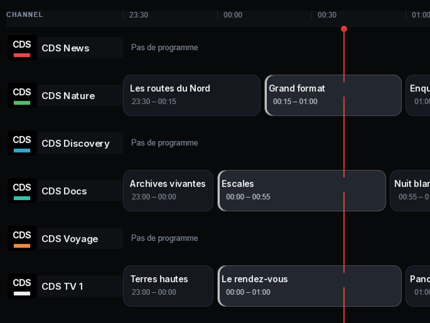 CDS TV — Guide
